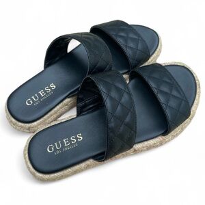 GUESS Black Quilted Women's Slide Sandals size 7